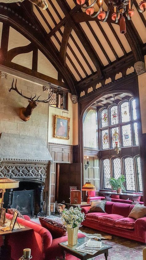 English Manor Houses Interior, Manor House Interior, Tudor Manor, Husband Office, Bolton Abbey, Abbey Wedding, English Houses, English Manor Houses, Tudor Style Homes