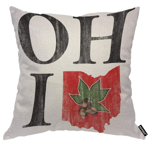 PRICES MAY VARY. 1. SIZE:18*18 inch ( 45 x 45 cm),Please measure carefully before choosing. 2. MATERIAL: This Oh I Love Ohio States throw pillow cover is made of 50% cotton and 50% linen.two-sided printing.Insert is not included. 3. FEATURES：There's hidden zipper opening design,The pillows are not Easy to deform and pilling. 4. WASH INSTRUCTION: Both machine wash and hand wash are fine. 5. AFTER SALES: We guarantee 100% full refund, so you can buy with confidence. Your satisfactory is our top pr Ohio State Decor, Women Room, Buckeye Nut, Boy Girl Room, Garden Pillows, Oh My Love, Gifts For Your Mom, Decorative Throw Pillow Covers, Decorative Throws