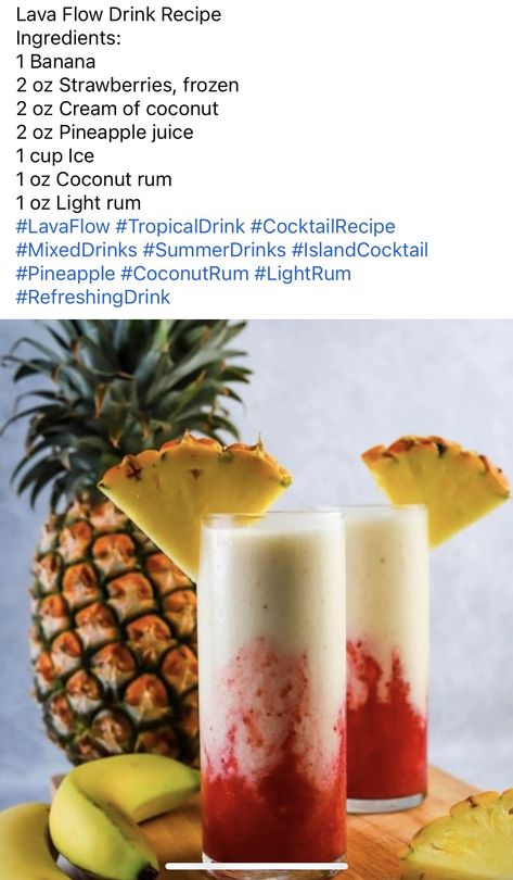 Easter Cocktails, Smoothie Shop, Fun Drinks Alcohol, Summer Drink Recipes, Liquor Drinks, Rum Cocktails, Yummy Alcoholic Drinks, Fruity Drinks, Coconut Rum