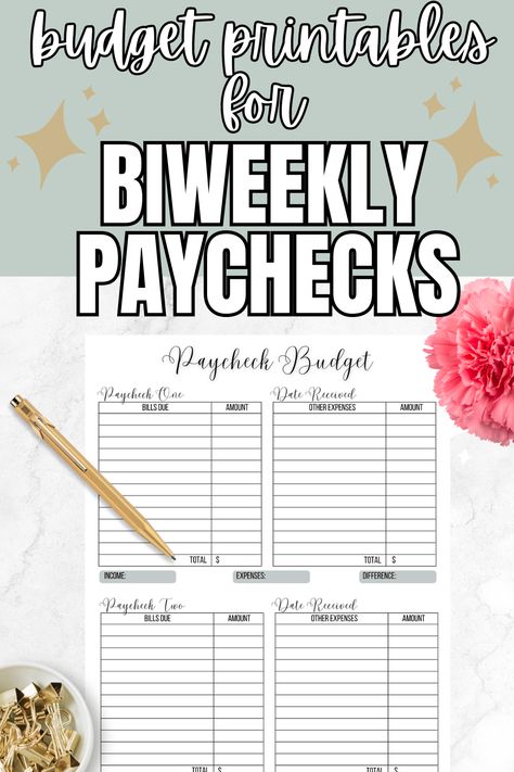 Grab your free bi-weekly paycheck printable! This simple budget worksheet is perfect for anyone who is paid semi-monthly or bi-weekly. Set up as a minimalist budget planner, you can easily adapt it to meet your personal needs in order to hit those financial goals! Free Paycheck Budget Printables, Budget Worksheet Printable Free, Weekly Budget Planner Printable Free, Free Printable Budget Worksheet, Simple Budget Template Free Printable, Biweekly Budget Printable Free, Bi Weekly Budget Printable Free, Paycheck Budget Printables Free, Bi Weekly Budget Planner