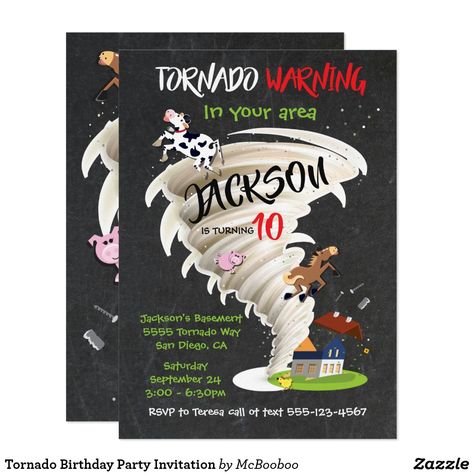 Tornado Birthday Party, Tornado Party, Birthday Resolutions, Weather Party, Storm Chaser, House Farm, Party Boy, Science Nerd, Natural Disaster