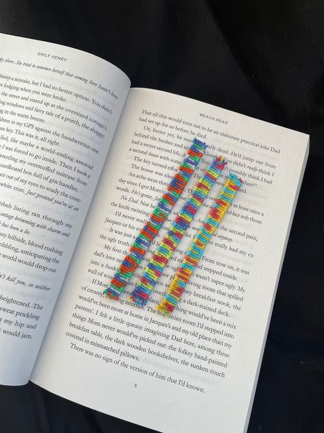 Thread Bookmark, Tie Dye Embroidery, Practical Jokes, How To Make Bookmarks, Beach Reading, Book Accessories, Embroidery Thread, Personal Touch, A Book