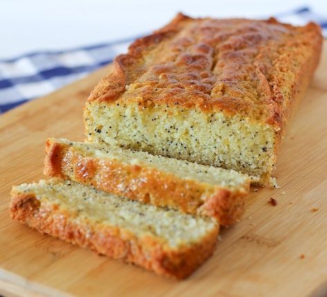 Meyer Lemon Poppy Seed Bread with a sweet and delicious glaze - recipe on RachelCooks.com Almond Poppy Seed Bread, Poppy Seed Loaf, Lemon Poppy Seed Bread, Seed Loaf, Seeded Bread Recipes, Meyer Lemon Recipes, Poppy Seed Bread, Lemon Poppyseed Bread, Hot Bread