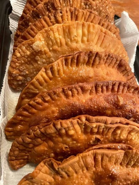 Beef and Cheese Empanadas - Itaira Eats Fried Empanadas Recipe, Beef And Cheese Empanadas, Pastelitos Recipe, Cheese Empanadas Recipe, Potato Empanadas, Beef Empanadas Recipe, Cheese Empanadas, Beef Empanadas, Rican Food