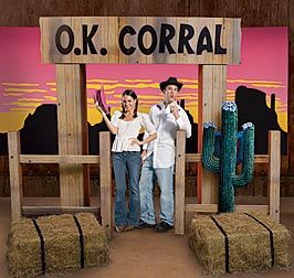 Decorating A Cowboy Western Boys Bedroom - Ideas | HubPages Wide Background, Ok Corral, Pizza Ranch, Homecoming Floats, Western Ideas, 4h Projects, Quince Themes, Post Prom, Parade Ideas