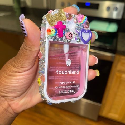 ✨NEW ITEM ALERT 🚨 JUNK TOUCHLAND HANDSANITIZER ✨💦 #explorepage✨ #viral #reels #fypシ Bedazzled Flip Phone Aesthetic, Junk Cases Iphone, Junk Phone Case, Pink Junk Phone Case, Bling Phone Cases Diy, Y2k Bedazzled Phone Case, Diy Case, Bling Phone Cases, Bling Ideas