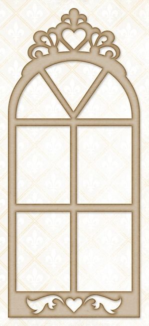 Blue Fern Studios - Chipboard - Princess Window,$3.99 Going Going Gone, Blue Fern Studios, Blue Fern, Window Cards, Glitter Flowers, Stencil Patterns, Scroll Saw Patterns, Mini Things, Embossing Powder