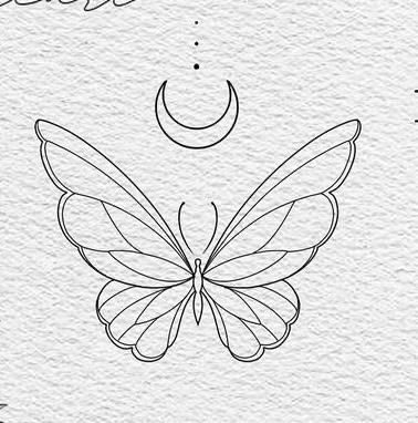 Butterfly Drawing Outline, Tattoo Design For Hand, Butterfly Outline, Butterfly Drawing, Spine Tattoos, Owl Tattoo, Art Tattoos, Elegant Tattoos, Simplistic Tattoos