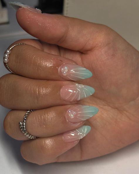 Mermaid nail dump🧜‍♀️✨🌊🪸🐚 - - - - - - #gelx #gelxnails #nailinspo #nailart #naildesigns #mermaid #mermaidnails #chromenails #nailinspiration #dearborn #detroit Nails Acrylic Mermaid, Nail Inspo Mermaid, Mermaid Nails Short, Mlp Nails, Nessa Nails, Nails 23, Shell Nails, Nailinspo Nailart, Mermaid Nail