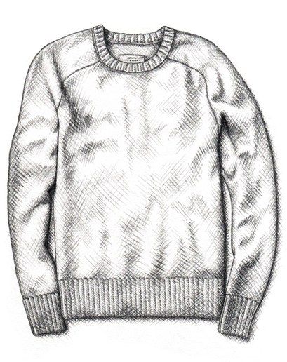 31 Style Terms Every Man Needs to Know Photos | GQ Sweater Drawing Sketches, Alexa Meade, Sweater Drawing, Shetland Sweater, Knitwear Details, Girls Pinafore Dress, Easy Things To Draw, Girls Pinafore, Fashion Design Sketch