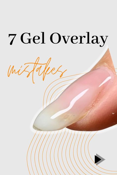 Structured gel overlay, gel nails, structured gel nails Gel Nail Techniques Tips, Fiber Gel Nails, Tips With Gel Polish, Gel X Tips And Tricks, Gel Layover Nails, Gel Application Nails, Applying Nail Tips, Gel Nails Tips And Tricks, Gel Nail With Tips