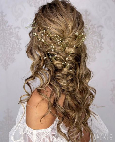 Messy Braid, Prom Braid, Undone Hair, Curly Prom Hair, Cute Prom Hairstyles, Blonde Updo, Prom Hairstyles Updos, Half Up Half Down Hair Prom, Prom Hair Down