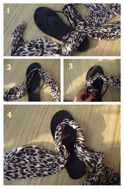 Crochet Flip Flops, Shoe Refashion, Shoe Makeover, Diy Sandals, Diy Slippers, Diy Scarf, Shoes Outfit Fashion, Estilo Hippie, Lace Decor