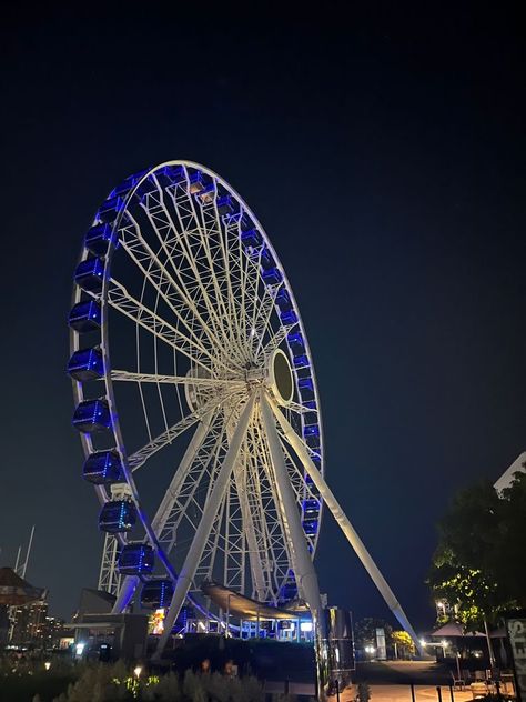 Navy Pier Ferris Wheel, Navy Pier, Insta Post, Insta Posts, Book Inspiration, Aesthetic Wallpaper, Ferris Wheel, Aesthetic Wallpapers, Fair Grounds