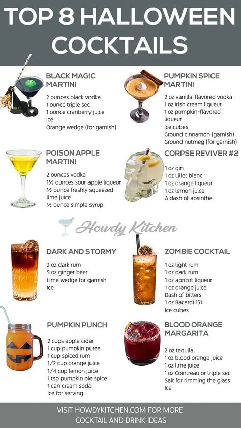 Long Island Iced Tea Recipe, Halloween Themed Drinks, Bartender Drinks Recipes, Halloween Drinks Alcohol, Cocktail Drinks Alcoholic, Themed Drinks, Boozy Drinks, Halloween Cocktails, Halloween Bash