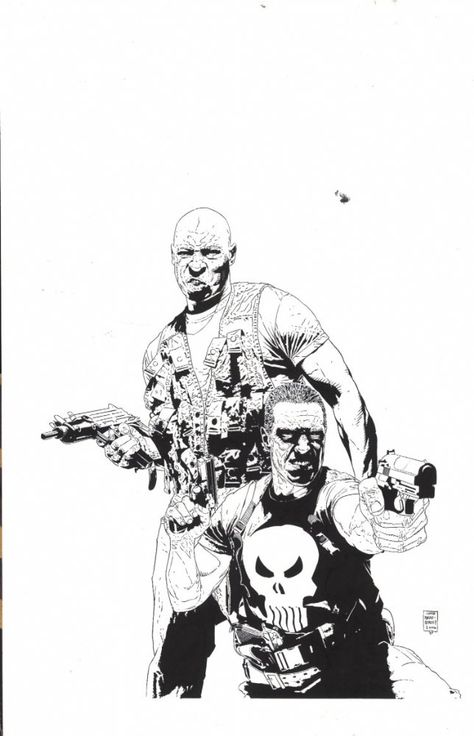 Splash Page Comic Art :: For Sale Artwork :: Punisher by artist Tim Bradstreet Goran Parlov, Punisher Artwork, Punisher Comics, Punisher Art, Dell Comic, Marvel Knights, Punisher Marvel, Comic Book Art Style, Bristol Board