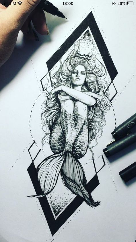 Ocean Theme Tattoos, Mermaid Sleeve Tattoos, Mermaid Tattoo Designs, Pirate Tattoo, Aquarius Tattoo, Virgo Tattoo, Theme Tattoo, Beach Tattoo, Mermaid Drawings