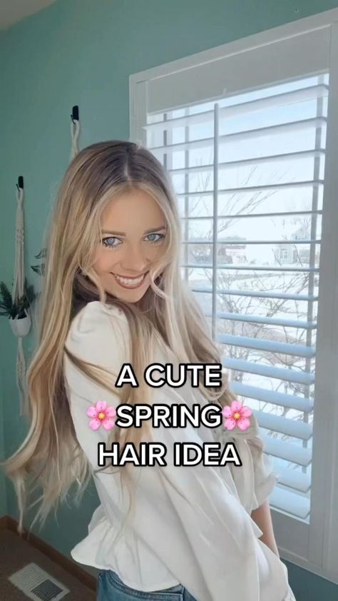 Pin on Hairstyles Medium Length Hair Styles Down, Cute Hairstyles For Easter Easy, Simple Spring Hairstyles, Amusement Park Hairstyles Medium Hair, Simple Easter Hairstyles For Women, Hairstyle For School Teens, Cute Hairstyles To Impress Your Crush, Cute Easy Buns For Medium Hair, Spring Hairstyles Medium