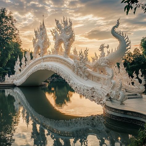 Swipe to explore the mesmerizing beauty of White Temple Thailand (Wat Rong Khun)! From its pristine white facade to intricate interior designs, every corner is a masterpiece. 🌟 #WhiteTempleThailand #TravelThailand #WatRongKhun White Temple Thailand, Thailand Architecture, White Facade, Thailand Temple, Wat Rong Khun, Temple Thailand, Aesthetic Architecture, White Temple, Mesmerizing Beauty