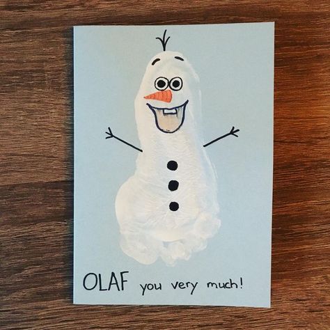 Olaf Handprint Craft, Olaf Footprint Art, Snowman Infant Crafts, Frozen Handprint Art, Olaf Crafts For Toddlers, Olaf Crafts Preschool, Frozen Crafts For Toddlers, January Footprint Art For Babies, Winter Handprint Art For Toddlers