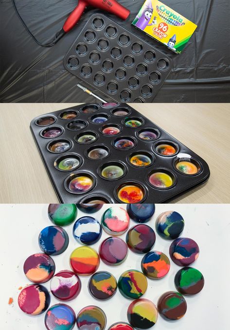 5 Melted Crayon Art Ideas for Broken Crayons - BJU Press Blog Resin Coasters With Crayons, Craft With Old Crayons, Hot Glue Crayon Art, Crayon Melting Art Ideas, Crayon Art Melted Ideas, Crayon Wax Art, Crayon Art Projects For Kids, Melted Crayons In Molds, Melted Crayons Art