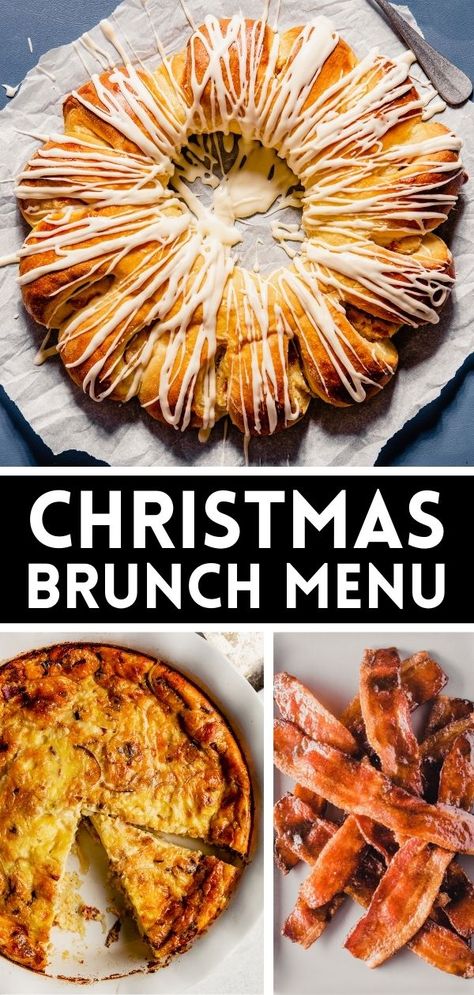 This Christmas Brunch menu is full of flavor, celebration, and crowd-pleasing recipes. I also kept it simple because who wants to be tethered to the kitchen on Christmas morning!? Gluten Free Christmas Brunch Recipes, Brunch Ideas For Christmas, Christmas Brunch Menu Ideas, Christmas Day Brunch, Brunch Menu Ideas, Christmas Brunch Menu, Christmas Morning Brunch, Christmas Brunch Recipes, Impressive Appetizers