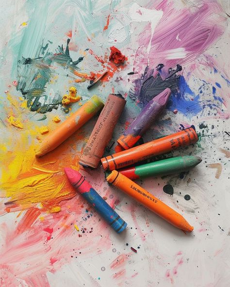 Melt down crayon pieces & get the most mesmerizing DIY. Crayons Aesthetic, Crayon Aesthetic, Wax Crayon Art, Wax Crayons, Crayon Art Melted, Ways To Recycle, Homemade Decor, Crayon Art, Melting Crayons