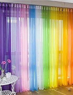 Curtains For Closet Doors, Rainbow Curtains, Rainbow Bedroom, Rainbow Room, Sheer Curtain Panels, Home Curtains, Diy Curtains, Curtain Designs, Curtain Decor