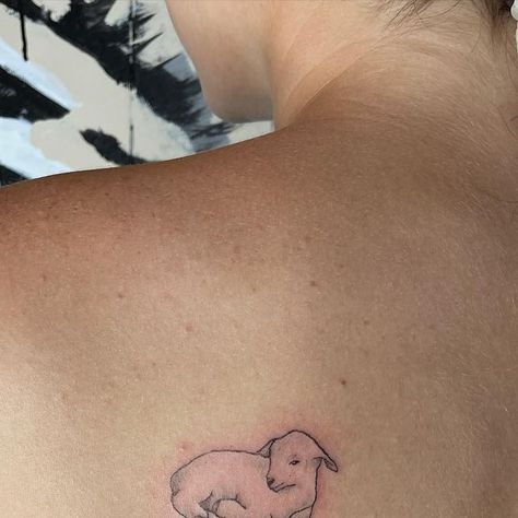 Shepherd And Sheep Tattoo, Simple Sheep Tattoo, Tiny Lamb Tattoo, Small Lamb Tattoo, Baby Lamb Tattoo, Lamb Tattoo For Women, Lamb Tattoo Christian, Little Lamb Tattoo, Lion And The Lamb Tattoo