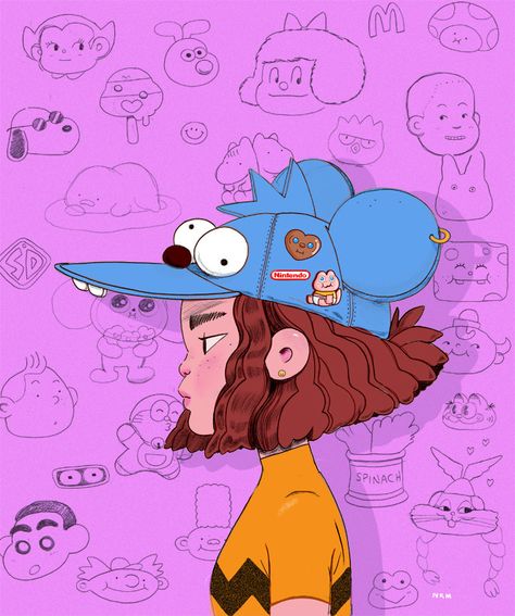 Natali Koromoto◑△◐ Coloring Sketches, Sketch Inspiration, Cartoon Character Design, Ink Illustrations, Illustration Character Design, Popular Culture, Cute Illustration, Character Illustration, Cool Drawings