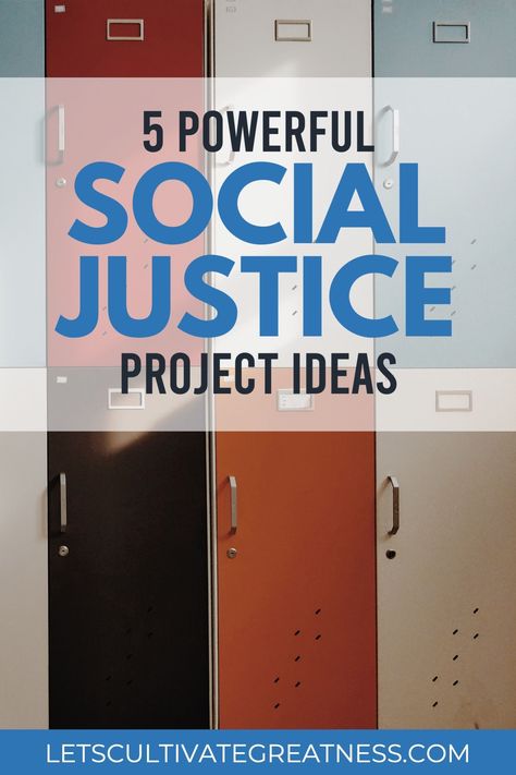 Strengthen your social justice teaching by incorporating these 5 doable and impactful project ideas into your history or civics classroom. Perfect for middle or high school. High School Civics Classroom Decorations, Social Justice Projects, Civics Classroom, High School Social Studies Classroom, Social Studies Teaching Strategies, High School Bulletin Boards, High School Project, High School Social Studies, Middle School History