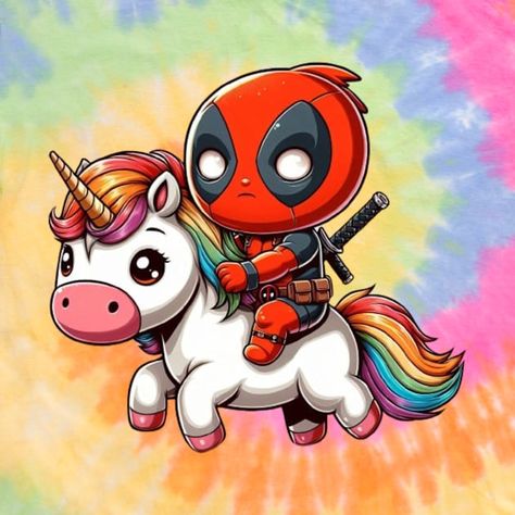 Deadpool Unicorn, Deadpool T Shirt, Deadpool Wallpaper, Whatsapp Wallpaper Cute, Whatsapp Wallpaper, Unicorn Art, Deadpool Wolverine, Disney Drawings, Marvel Dc