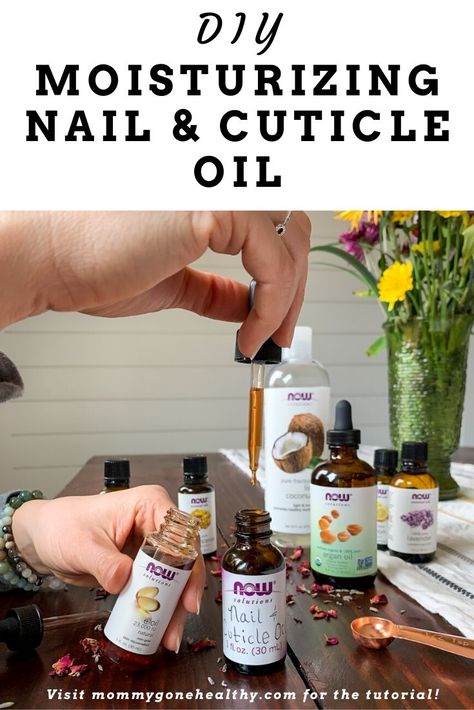 Homemade Cuticle Oil, Cuticle Oil Diy, Best Cuticle Oil, Nail And Cuticle Oil, Nail Cuticle Oil, Healthy Cuticles, Diy Moisturizer, Now Essential Oils, Dry Cuticles