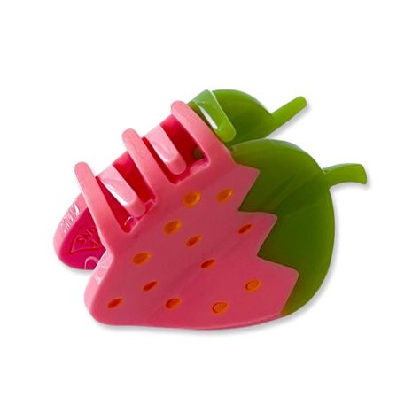 Strawberry Hair Accessories, Strawberry Stuff, Strawberry Things, Cute Products, Strawberry Hair, Cute Stuff, Mini Pink, Pink Strawberry, French Barrette