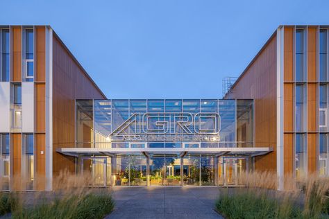 Gallery of Agro-Industrial Complex / Audrius Ambrasas Architects - 1 Agricultural Buildings, University Campus, Main Entrance, Facade Architecture, Site Plan, Farm Yard, Architect Design, Winter Garden, Wood Construction