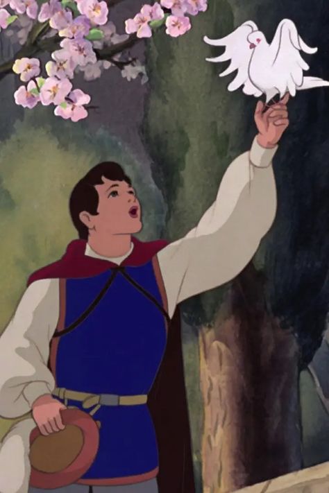 Prince Florian, Snow White Wallpaper, Snow White 1937, Snow White Prince, White Wallpapers, Deco Disney, Walter Elias Disney, Sette Nani, Disney Princes