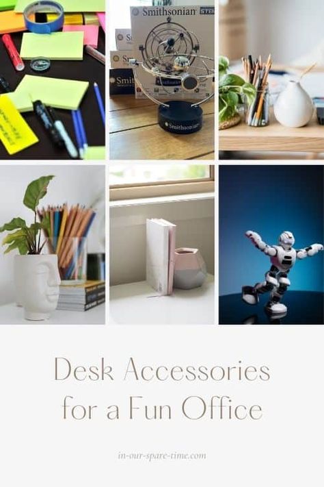 Looking for fun desk accessories to make your office cool? Check out these fun desk toys for your own desk or as a gift for a boss or coworker. Office Desk Gift Ideas, Desk Trinkets, Cool Desk Toys, Man’s Office, Fun Desk Accessories, Best Office Gifts, Office Desk Gifts, Office Desk Toys, Cool Desk Accessories