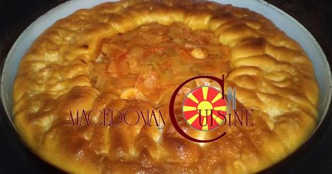 traditional macedonian pie,maleshevo zelnik,macedonian zelnik,macedonian food, tradition Pizza Pastry, Albanian Recipes, Vegan Scones, Macedonian Food, Canned Blueberries, Scones Ingredients, Blueberry Scones, Vegan Blueberry, Pastry Flour