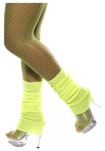 Neon Yellow Leg Warmers - 80s Accessories, Halloween Costume Ideas 1980s Costume Ideas, 80's Costume Ideas, Neon Fancy Dress, 80s Fancy Dress Women, 80s Leg Warmers, 80s Themed Outfits, 80s Costume Ideas, 80s Workout Costume, 80s Accessories