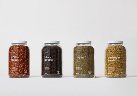 GoodFor™ Wants You To BYO Packaging To Their Store | Dieline Spice Design, Kombucha Brands, Spice Packaging, Spices Packaging, Nice Packaging, Honey Packaging, Jar Packaging, Pepper Seeds, Spice Jar