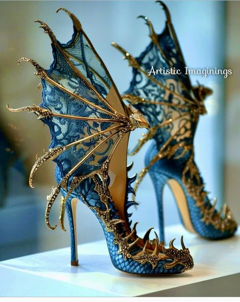 Vishma Maharaj, Denise Mercedes, Art Costumes, Whimsical Shoes, Fairy Shoes, Fairytale Fashion, Shoes Outfit Fashion, Funky Shoes, Concept Clothing