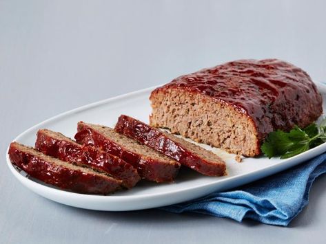 Get Classic Meatloaf Recipe from Food Network Meatloaf Food Network, Meatloaf Recipes Food Network, Meatloaf Mix, How To Make Meatloaf, How To Cook Meatloaf, Classic Meatloaf Recipe, Classic Meatloaf, Turkey Meatloaf, Meatloaf Recipe