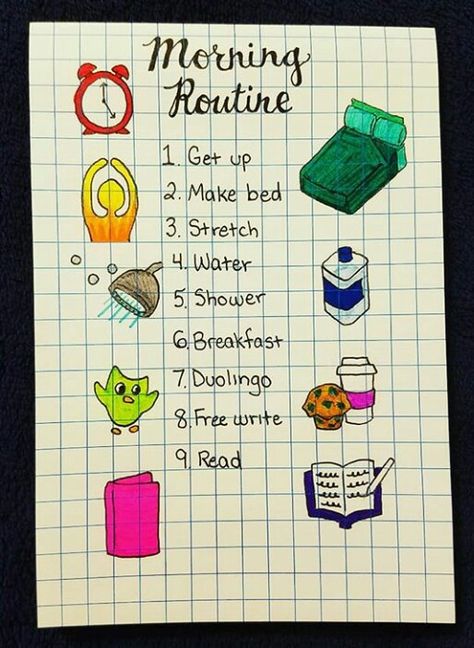 Daily Routine Dot Journaling, Routine Ideas, Bullet Journal Tracker, Sketch Notes, Dot Journals, Bullet Journal Inspo, Vision Boards, Creative Drawing, Bullet Journals