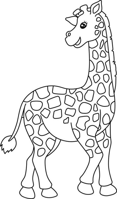 Giraffe Outline Drawing, Giraffe Coloring Pages Free Printable, Trees Preschool, Outline Animals, Giraffe Outline, Animals Outline, Giraffe Clipart, Giraffe Images, Giraffe Coloring Pages