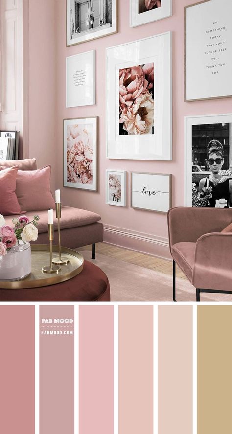 living room Archives - Page 2 of 6 - Fabmood | Wedding Colors, Wedding Themes, Wedding color palettes Blush Pink Living Room, Pink Living Room Decor, Pink Living Room, Living Room Color Schemes, Room Color Schemes, Pink Room, Pink Bedroom, Decor Home Living Room, Pink Walls