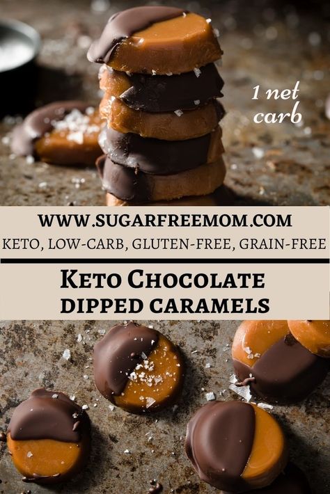 Keto Chocolate Candy, Keto Candy Recipes, Keto Caramels, Allulose Recipes, Keto Caramel Candy, Thm Candy, Sugar Free Caramel, Keto No Bake, Atkins Induction