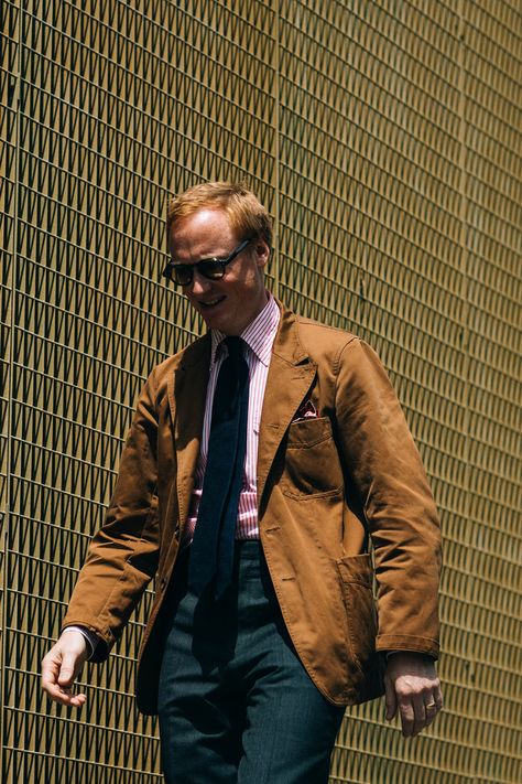 10 Questions with Michael Hill of Drake’s - The Armoury Pink Striped Shirt, Michael Hill, Ivy League Style, Mens Outfit Inspiration, British Men, Cool Street Fashion, Suit And Tie, Daily Look, Mens Street Style