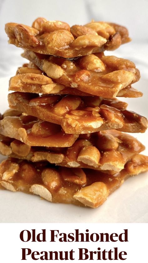 The perfect dessert for those with a sweet tooth is this classic Old Fashioned Peanut Brittle. It's great to enjoy on its own, or use it as a topping for your favorite Vanilla Ice Cream for a beautiful after dinner meal. Perfect for hot weather dessert eating! Peanut Brittle Recipe Old Fashioned, Homemade Peanut Brittle, Peanut Brittle Recipe, Classic Old Fashioned, Brittle Recipes, Chocolate Mousse Recipe, Dessert Plating, Dinner Meal, Peanut Brittle