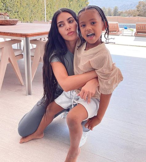 Kim Kardashian West Is Working on 'Being Stricter and Saying No' with Her Kids: 'I Usually Give In' Kim Kardashian Son, Kardashian Christmas Card, Kardashian Christmas, Dream Kardashian, Penelope Disick, Saint West, Lala Anthony, Kardashian Kids, Kardashian Outfit