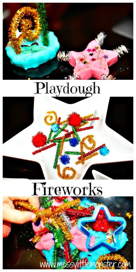 Firework Playdough, Bonfire Crafts For Kids, Diwali Eyfs, New Year Eve Kids Activities, Rainbow Guides, Bonfire Night Crafts, Bonfire Night Activities, Fireworks Craft For Kids, Fireworks Night